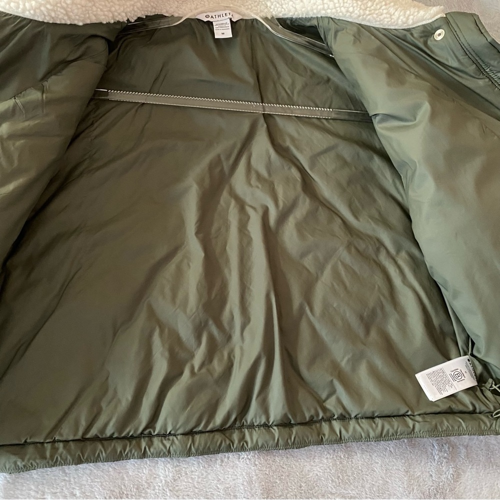 Athleta Fleece Hybrid cropped jacket - Picture 4 of 12